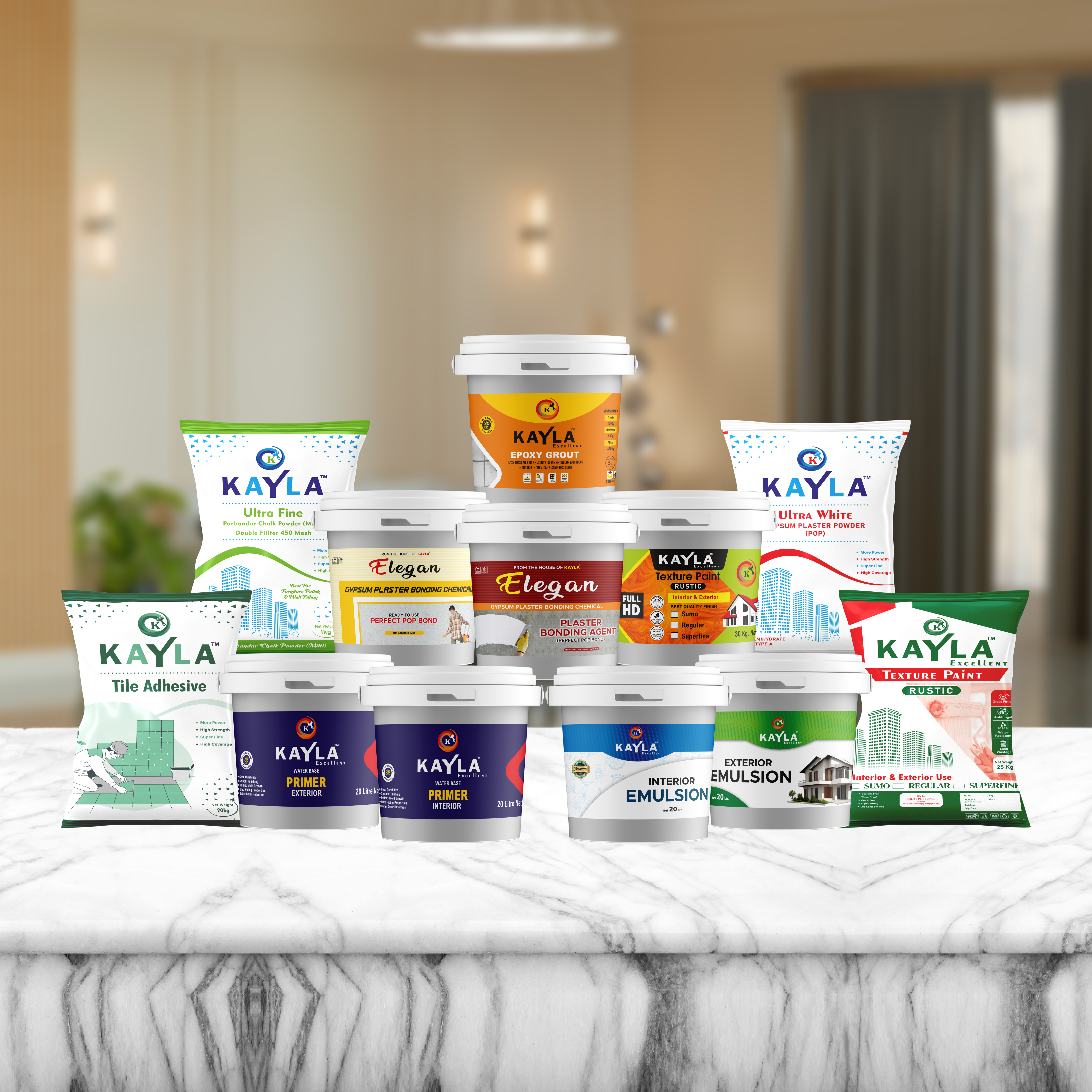 Professional texture paint application